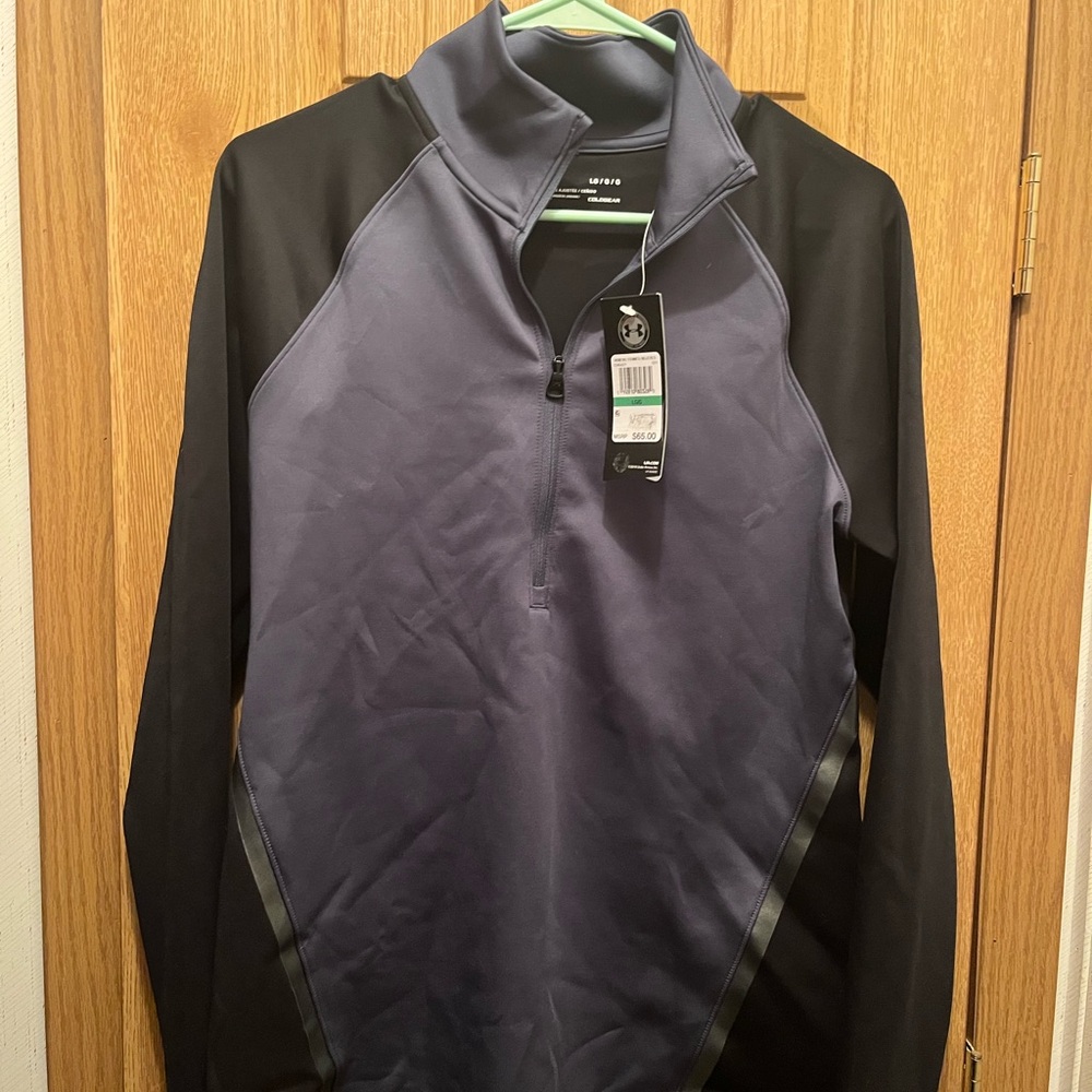 Under Armour Women's Black and Gray Performance quarterzip